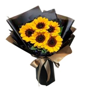 59 · Ramo de 5 Girasoles Más Flores mix